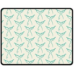 Blue Mermaid Tail Clean Double Sided Fleece Blanket (medium)  by ConteMonfrey