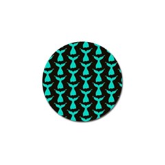 Blue Mermaid Tail Black Golf Ball Marker (10 Pack) by ConteMonfrey