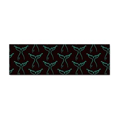 Blue Mermaid Tail Black Neon Sticker (Bumper)