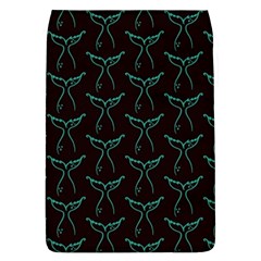 Blue Mermaid Tail Black Neon Removable Flap Cover (L)