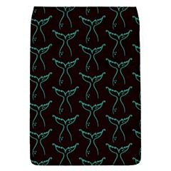 Blue Mermaid Tail Black Neon Removable Flap Cover (S)