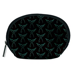 Blue Mermaid Tail Black Neon Accessory Pouch (Medium)