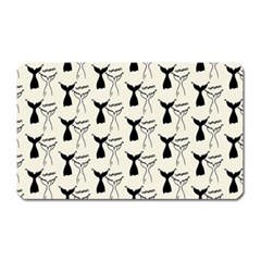 Black And White Mermaid Tail Magnet (rectangular) by ConteMonfrey