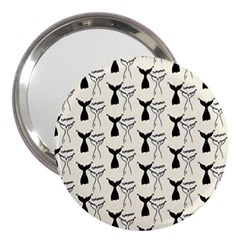 Black And White Mermaid Tail 3  Handbag Mirrors by ConteMonfrey