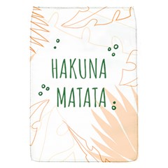 Hakuna Matata Tropical Leaves With Inspirational Quote Removable Flap Cover (s) by Jancukart