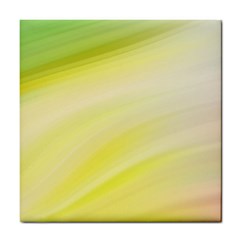 Gradient green yellow Tile Coaster