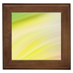 Gradient green yellow Framed Tile