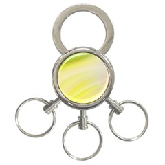 Gradient green yellow 3-Ring Key Chain