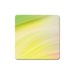 Gradient green yellow Square Magnet