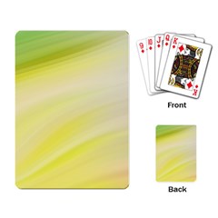 Gradient green yellow Playing Cards Single Design (Rectangle)