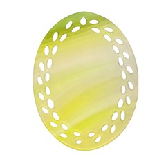 Gradient green yellow Ornament (Oval Filigree)