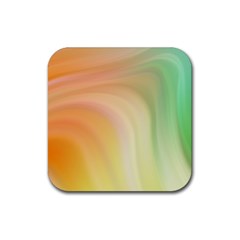 Gradient Orange, Green - Colors Fest Rubber Coaster (square) by ConteMonfrey