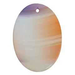 Gradient Purple, Orange, Blue Ornament (oval) by ConteMonfrey