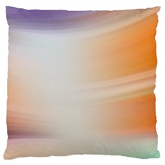 Gradient Purple, Orange, Blue Large Cushion Case (two Sides) by ConteMonfrey