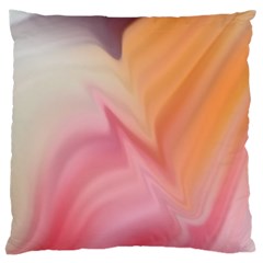 Gradient Orange, Purple, Pink Large Cushion Case (one Side) by ConteMonfrey