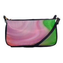 Gradient Pink Green Orange Shoulder Clutch Bag by ConteMonfrey