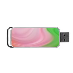 Gradient Pink Green Orange Portable Usb Flash (two Sides) by ConteMonfrey