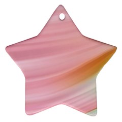 Gradient Ice Cream Pink Green Star Ornament (two Sides) by ConteMonfrey