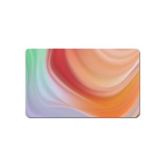 Gradient  Orange Green Red Magnet (name Card) by ConteMonfrey