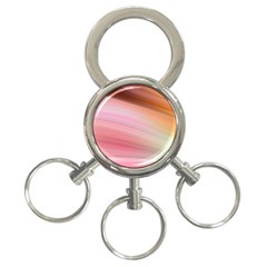 Gradient Brown, Green, Pink, Orange 3-ring Key Chain by ConteMonfrey