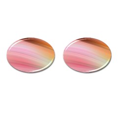 Gradient Brown, Green, Pink, Orange Cufflinks (oval) by ConteMonfrey