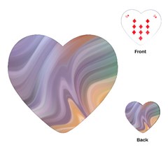 Gradient Purple Orange Playing Cards Single Design (heart) by ConteMonfrey