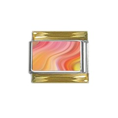 Gradient Pink Yellow Gold Trim Italian Charm (9mm) by ConteMonfrey