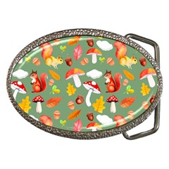 Autumn Seamless Background Leaves Wallpaper Texture Belt Buckles by Wegoenart