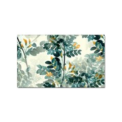 Vintage Retro Flowers Leaves Foliage Plants Sticker Rectangular (10 Pack) by Wegoenart