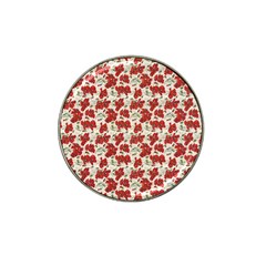 Flowers Poppies Red Hat Clip Ball Marker (10 Pack) by Wegoenart