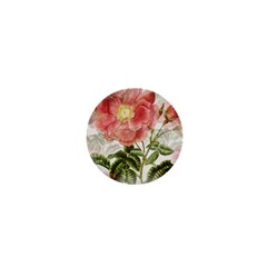 Flowers Vintage Background Retro Floral Stem 1  Mini Buttons by Wegoenart