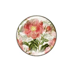 Flowers Vintage Background Retro Floral Stem Hat Clip Ball Marker