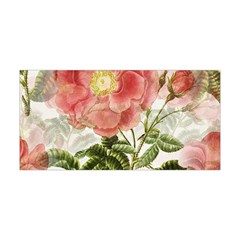 Flowers Vintage Background Retro Floral Stem Yoga Headband by Wegoenart