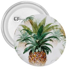 Pineapple Pattern Background Seamless Vintage 3  Buttons