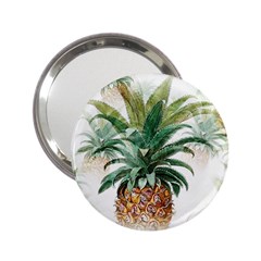 Pineapple Pattern Background Seamless Vintage 2.25  Handbag Mirrors