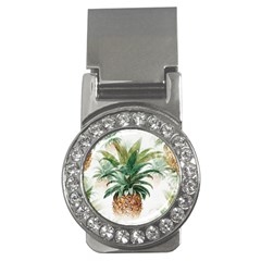 Pineapple Pattern Background Seamless Vintage Money Clips (CZ) 