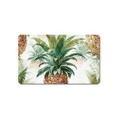 Pineapple Pattern Background Seamless Vintage Magnet (Name Card)