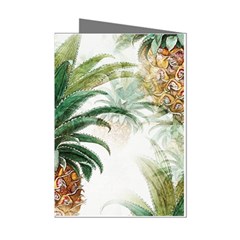 Pineapple Pattern Background Seamless Vintage Mini Greeting Cards (Pkg of 8)