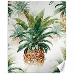 Pineapple Pattern Background Seamless Vintage Canvas 11  x 14 