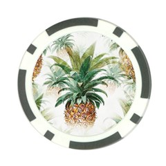 Pineapple Pattern Background Seamless Vintage Poker Chip Card Guard (10 pack)