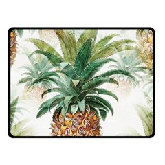 Pineapple Pattern Background Seamless Vintage Fleece Blanket (Small)