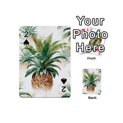 Pineapple Pattern Background Seamless Vintage Playing Cards 54 Designs (mini) by Wegoenart