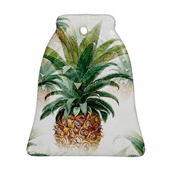 Pineapple Pattern Background Seamless Vintage Bell Ornament (Two Sides)