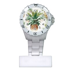 Pineapple Pattern Background Seamless Vintage Plastic Nurses Watch