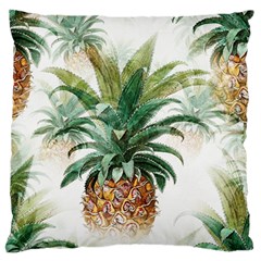 Pineapple Pattern Background Seamless Vintage Large Flano Cushion Case (One Side)