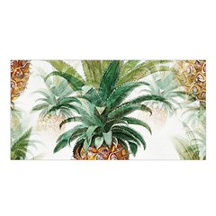 Pineapple Pattern Background Seamless Vintage Satin Shawl 45  x 80 