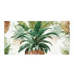 Pineapple Pattern Background Seamless Vintage Satin Wrap 35  X 70 