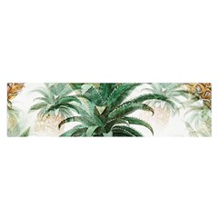 Pineapple Pattern Background Seamless Vintage Oblong Satin Scarf (16  x 60 )