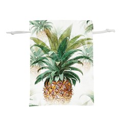 Pineapple Pattern Background Seamless Vintage Lightweight Drawstring Pouch (M)