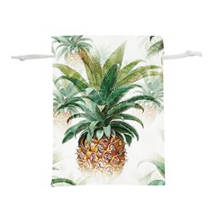 Pineapple Pattern Background Seamless Vintage Lightweight Drawstring Pouch (L)